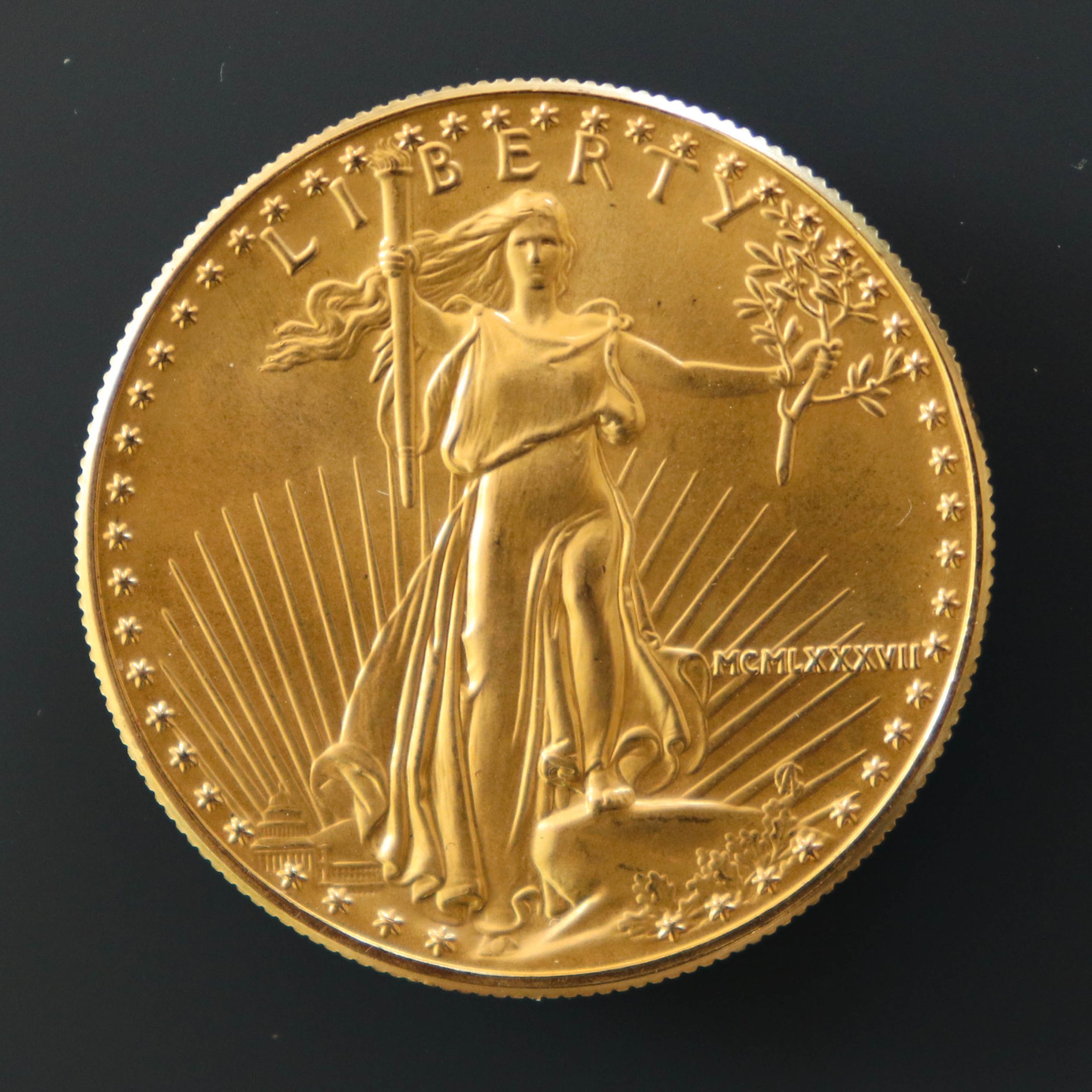 High-resolution photograph of the American Gold Eagle Obverse